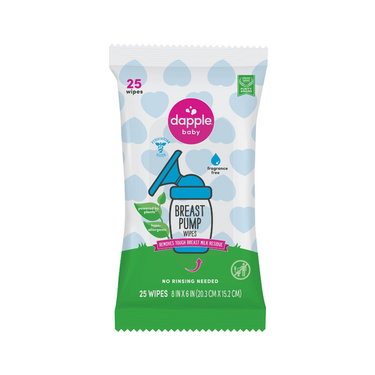 Dapple Baby Breast Pump Cleaner Wipes, Fragrance Free, 25ct (Case of 16)
