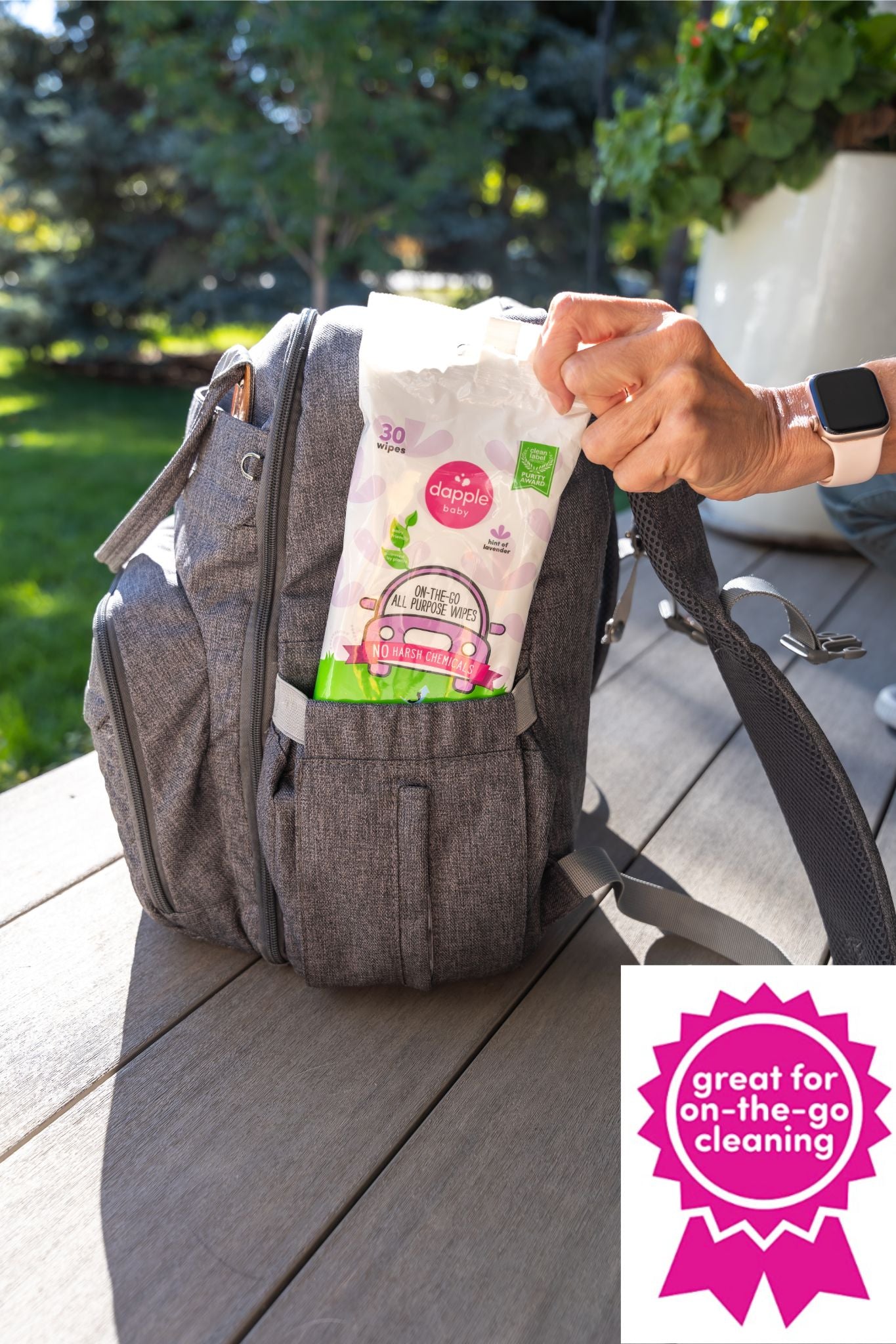 Dapple On the Go Wipes, Lavender, 30ct (Case of 8)