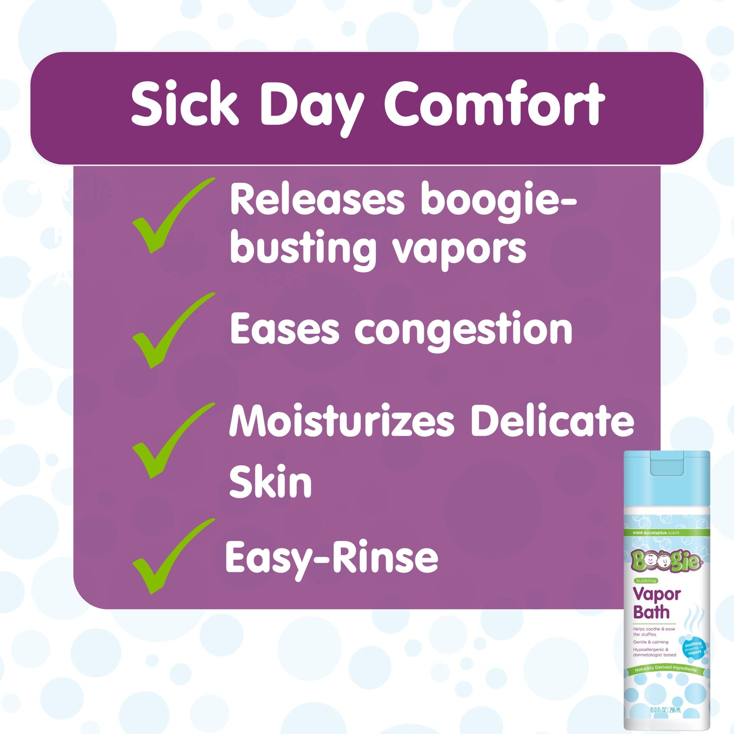 Boogie Bubble Bath, Eucalyptus, 10oz (Case of 6)