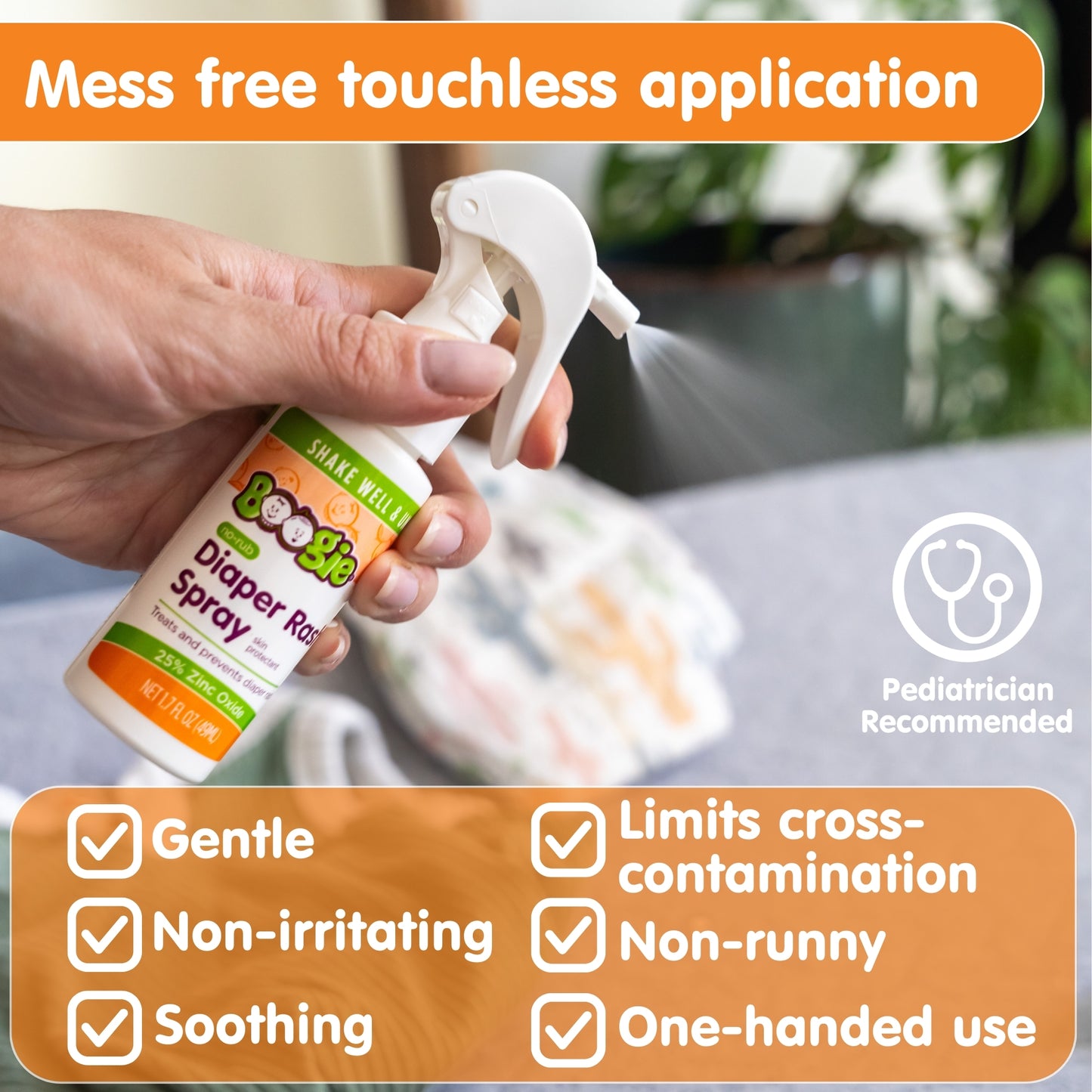 Boogie Diaper Rash Spray 1.7 oz. (Case of 12)