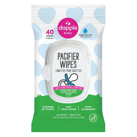 Dapple Pacifier Wipes, Fragrance Free, 40 ct (Case of 12)