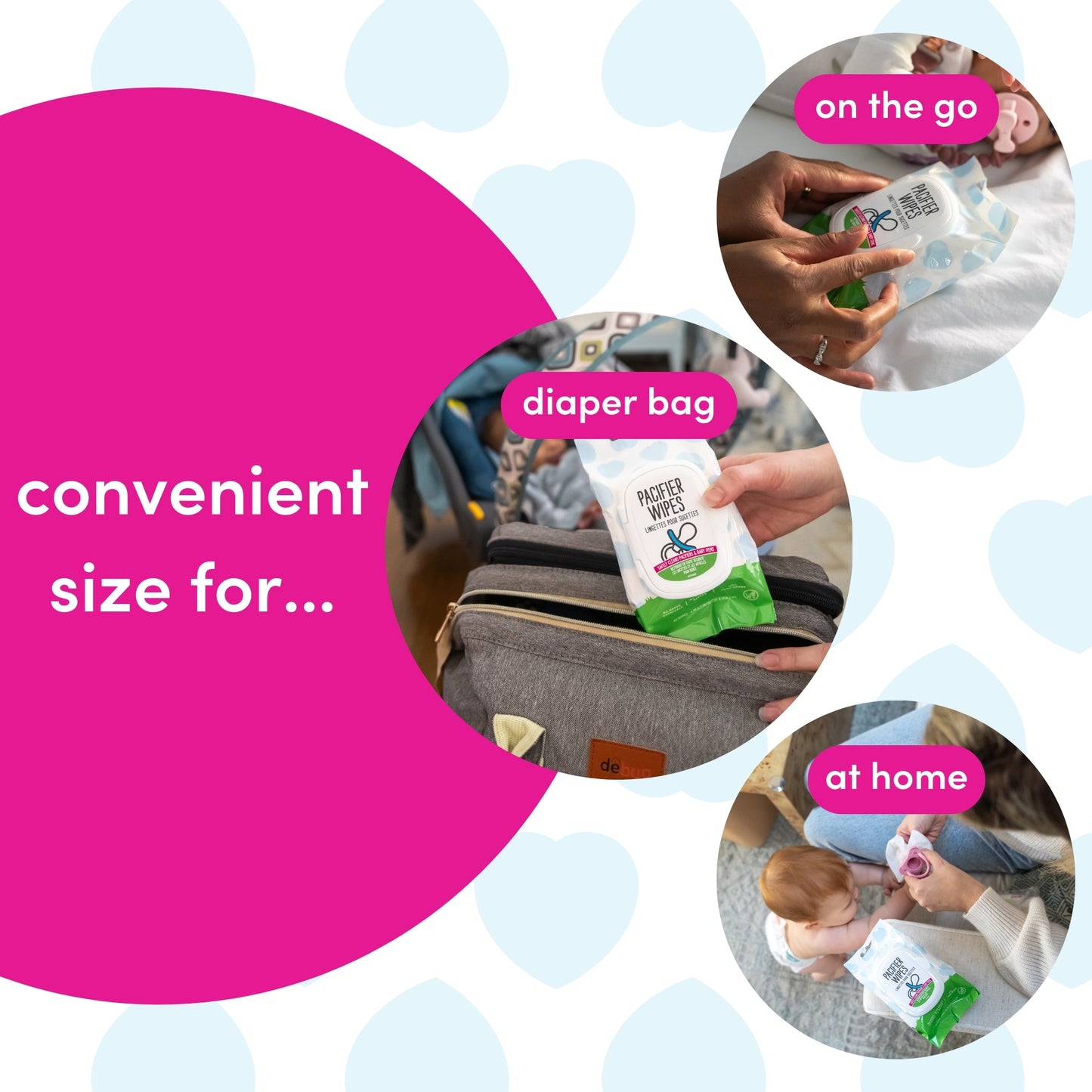 Dapple Pacifier Wipes, Fragrance Free, 40 ct (Case of 12)