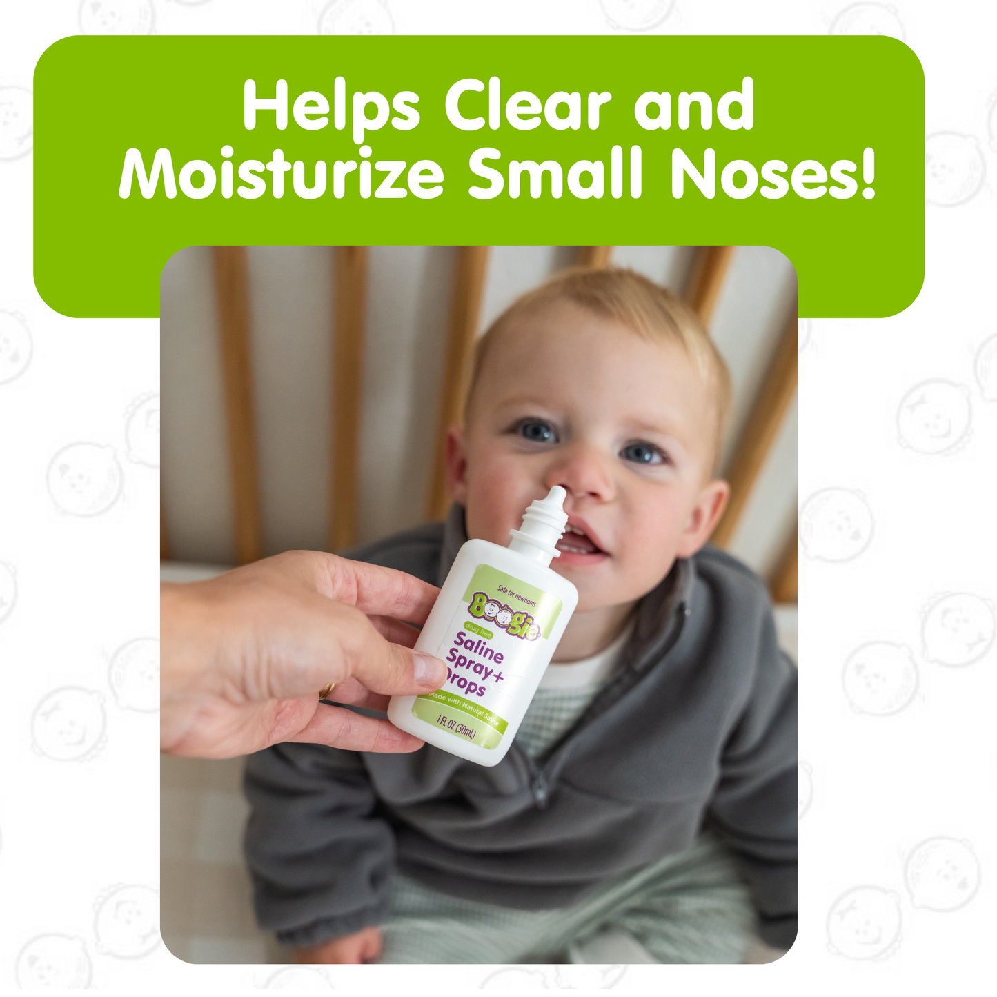 Boogie Natural Saline Spray and Drops, 1oz (Case of 32)