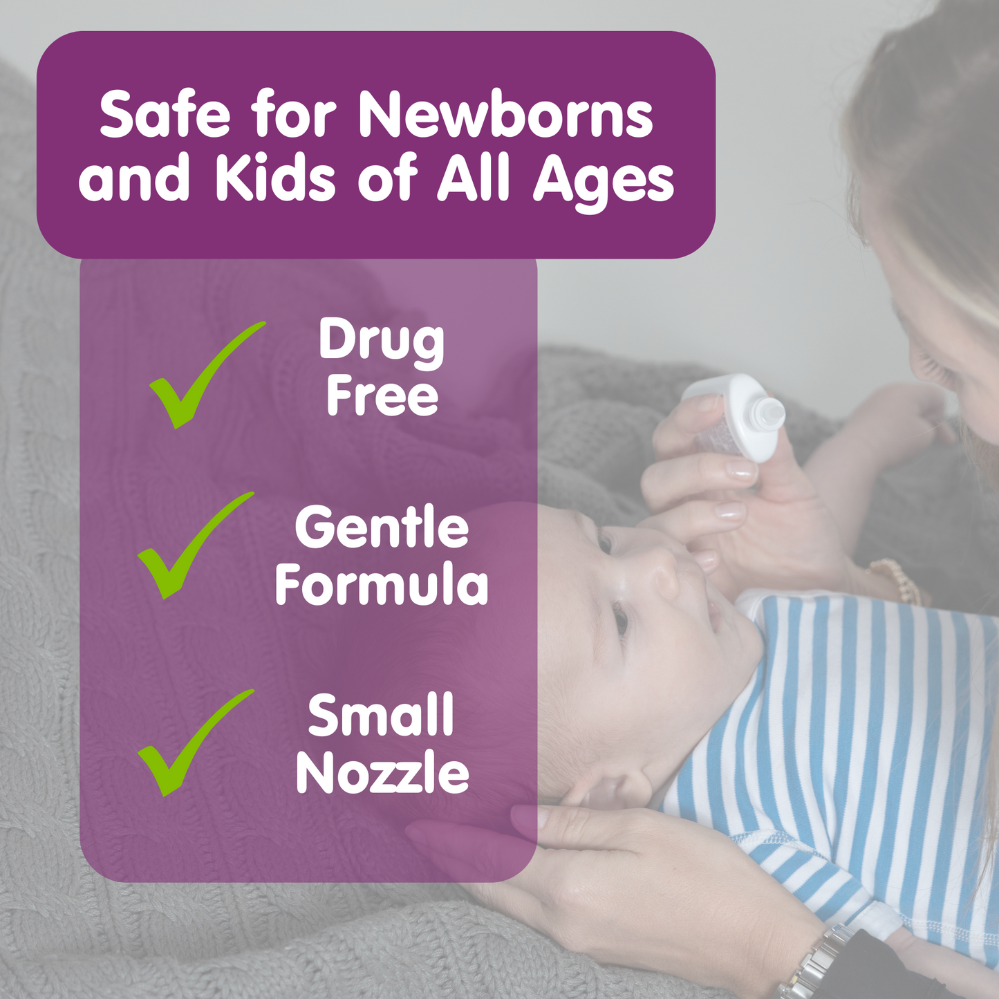 Boogie Natural Saline Spray and Drops, 1oz (Case of 32)