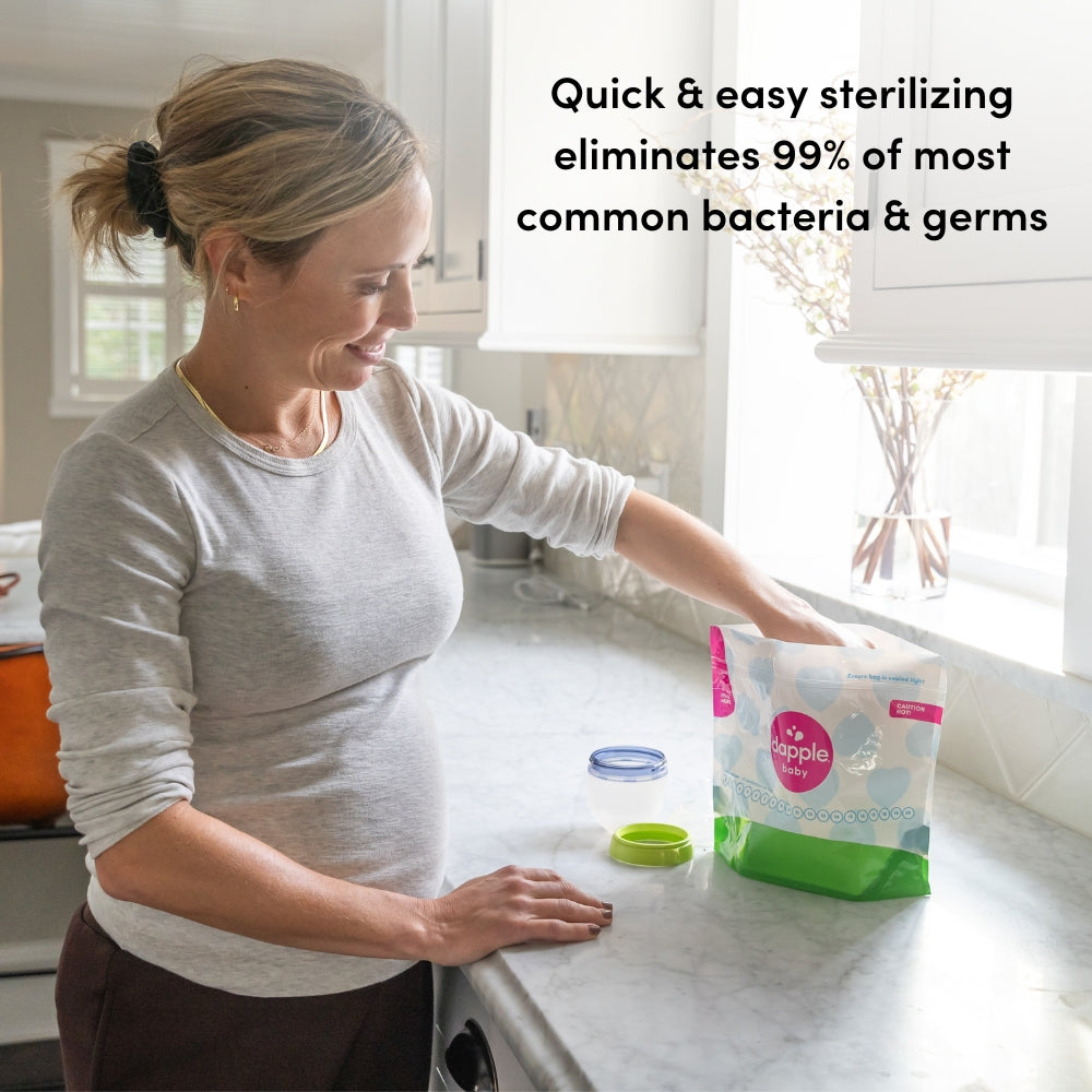 Dapple Baby Steam Sterilizer Bags, Fragrance Free, 8ct (Case of 12)